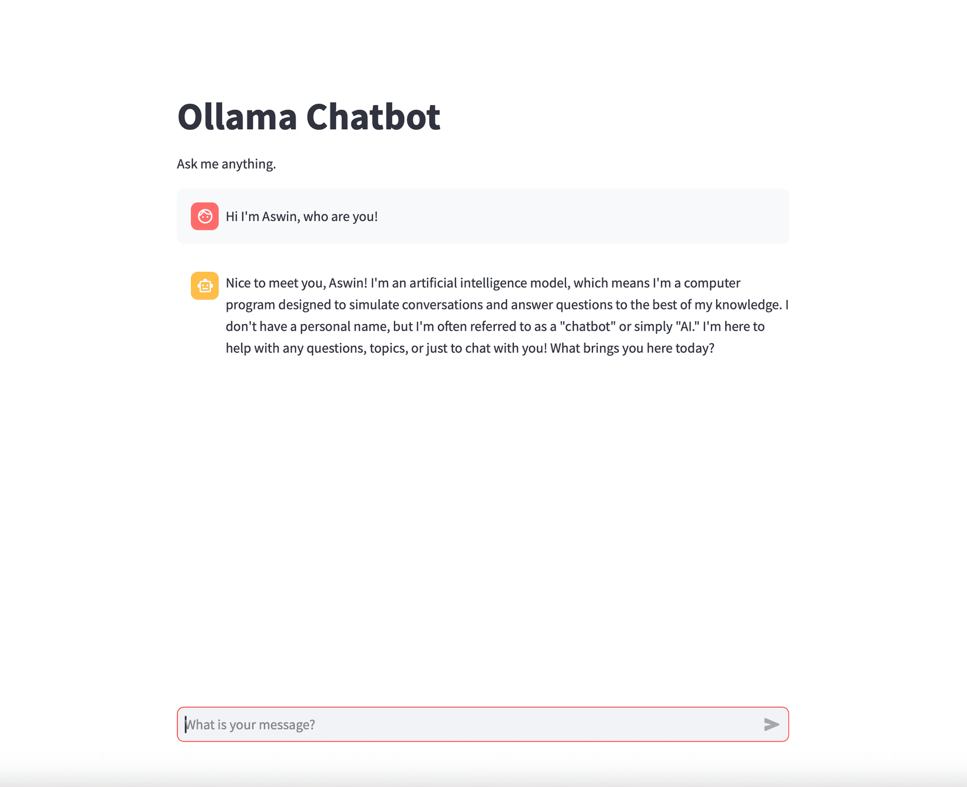 Ollama Chatbot